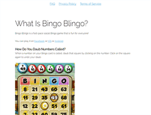 Tablet Screenshot of bingo-blingo.com
